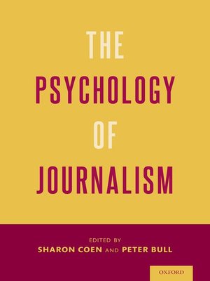 cover image of The Psychology of Journalism